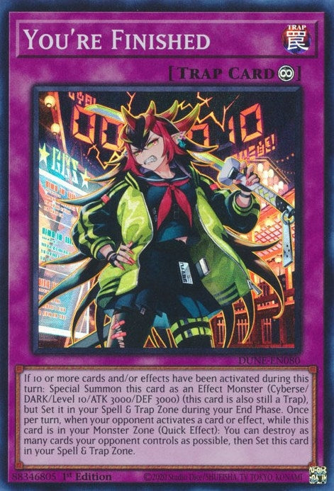 Image for You're Finished (DUNE-EN080) (Duelist Nexus) - YuGiOh