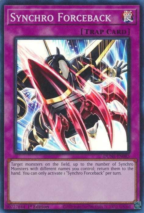 Image for Synchro Forceback (DUNE-EN085) (Duelist Nexus) - YuGiOh