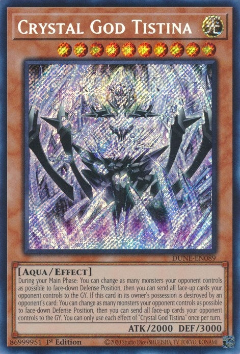 Image for Crystal God Tistina (DUNE-EN089) (Duelist Nexus) - YuGiOh