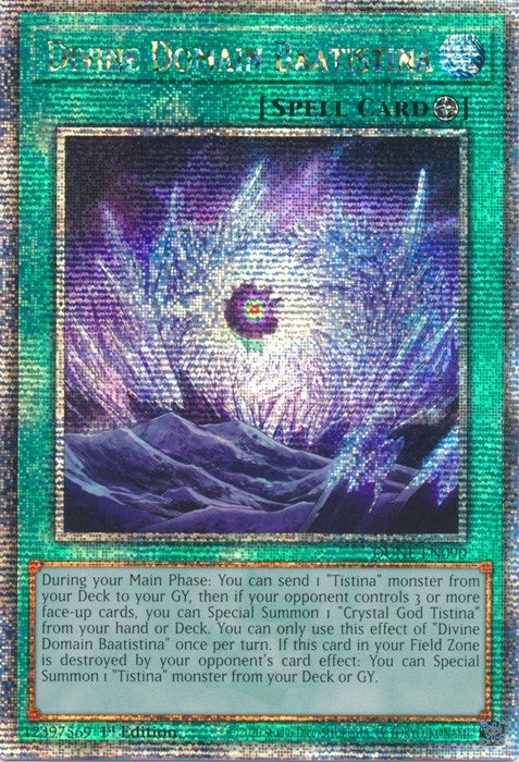Image for Divine Domain Baatistina (Quarter Century Secret Rare) (DUNE-EN090) (Duelist Nexus) - YuGiOh