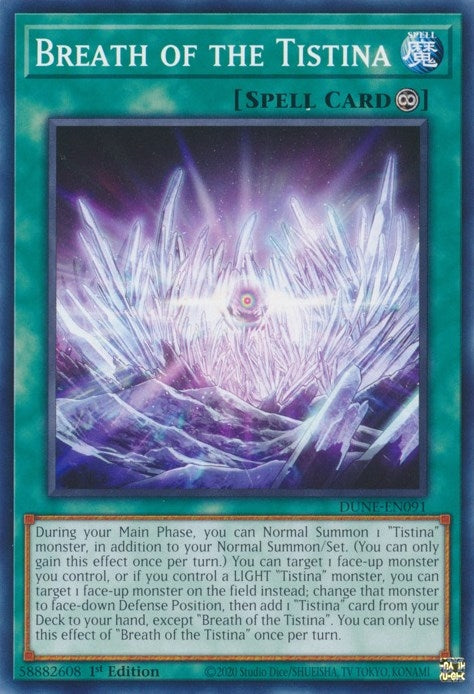 Image for Breath of the Tistina (DUNE-EN091) (Duelist Nexus) - YuGiOh