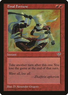 Image for Final Fortune (Mirage) - Magic: The Gathering
