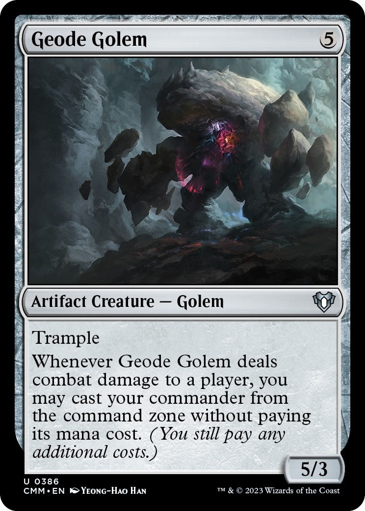 Image for Geode Golem (386) (Commander Masters) (CMM) - Magic: The Gathering