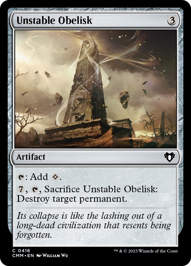 Image for Unstable Obelisk (416) (Commander Masters) (CMM) - Magic: The Gathering