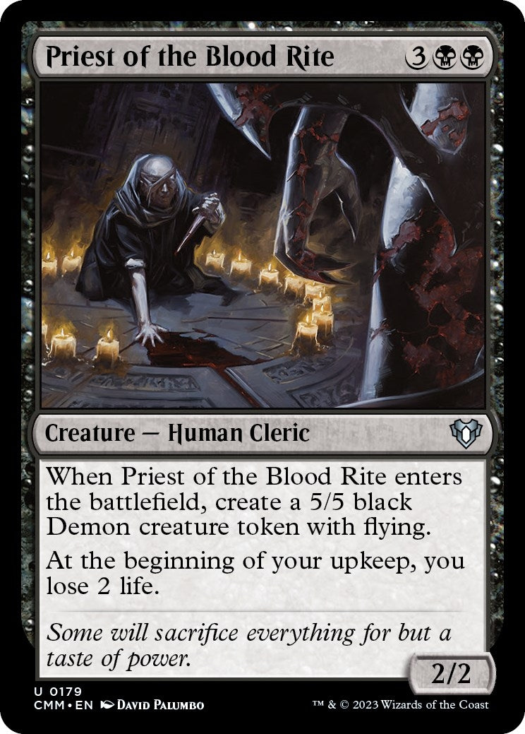 Image for Priest of the Blood Rite (179) (Commander Masters) (CMM) - Magic: The Gathering
