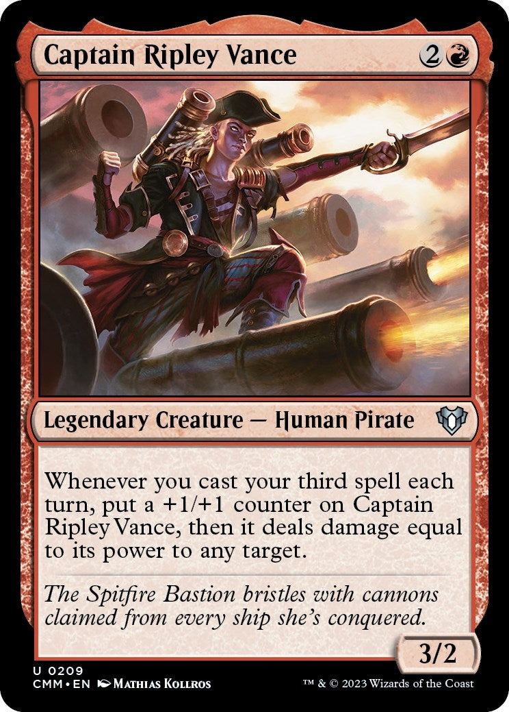 Image for Captain Ripley Vance (209) (Commander Masters) (CMM) - Magic: The Gathering