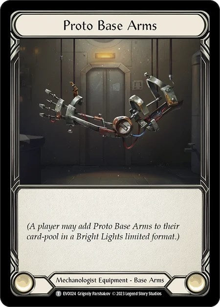 Image for Proto Base Arms (EVO024) (Bright Lights) - Flesh and Blood TCG
