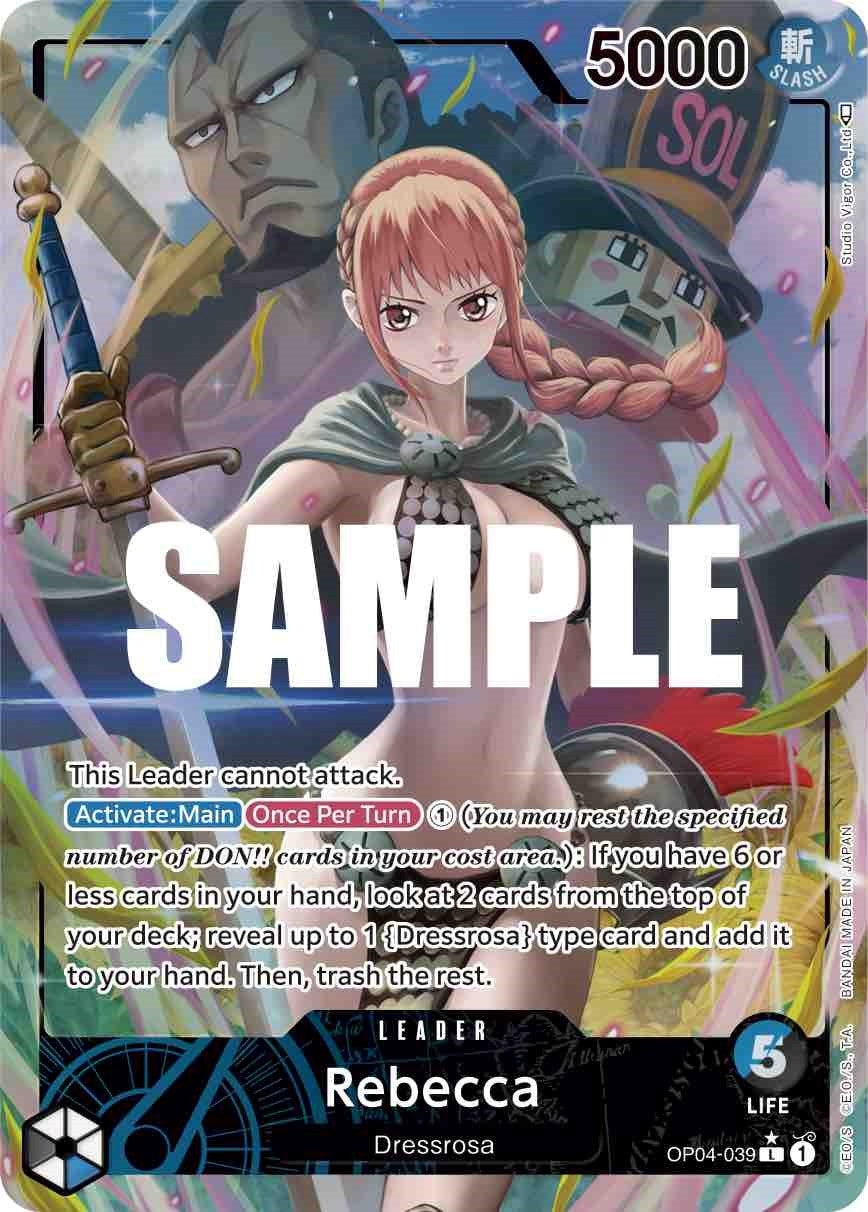 Image for Rebecca (039) (Alternate Art) (OP04-039) (Kingdoms of Intrigue) - One Piece Card Game
