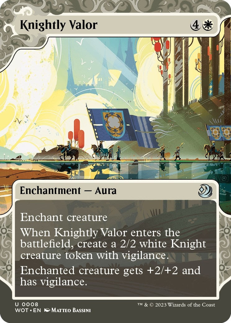 Image for Knightly Valor (8) (Wilds of Eldraine: Enchanting Tales) - Magic: The Gathering