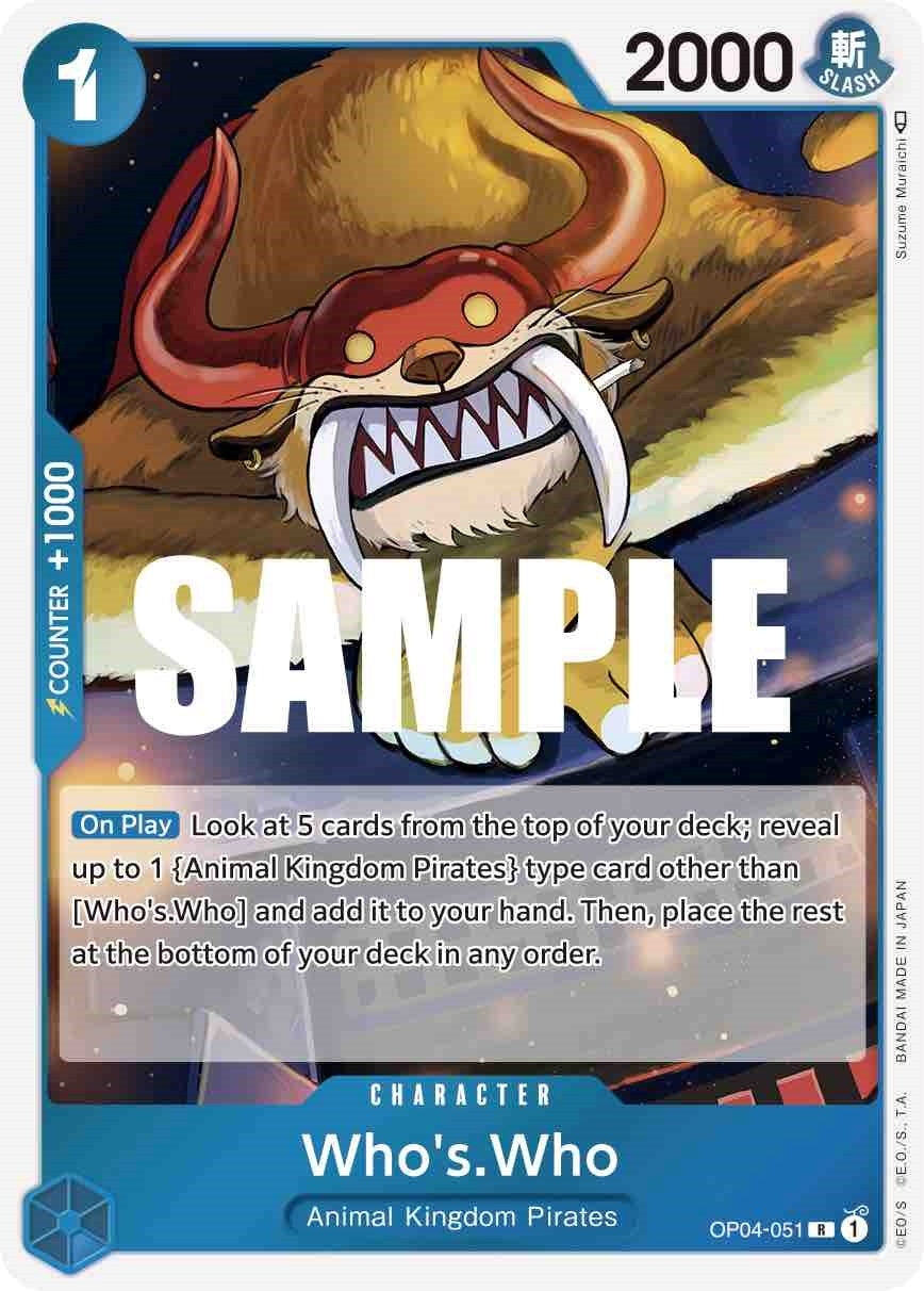 Image for Who's.Who (OP04-051) (Kingdoms of Intrigue) - One Piece Card Game