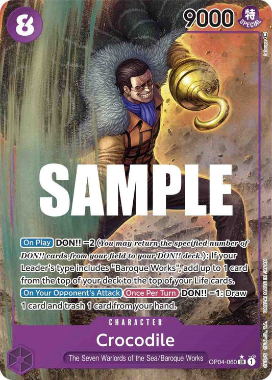 Crocodile (060) (Alternate Art) (OP04-060) (Kingdoms of Intrigue)