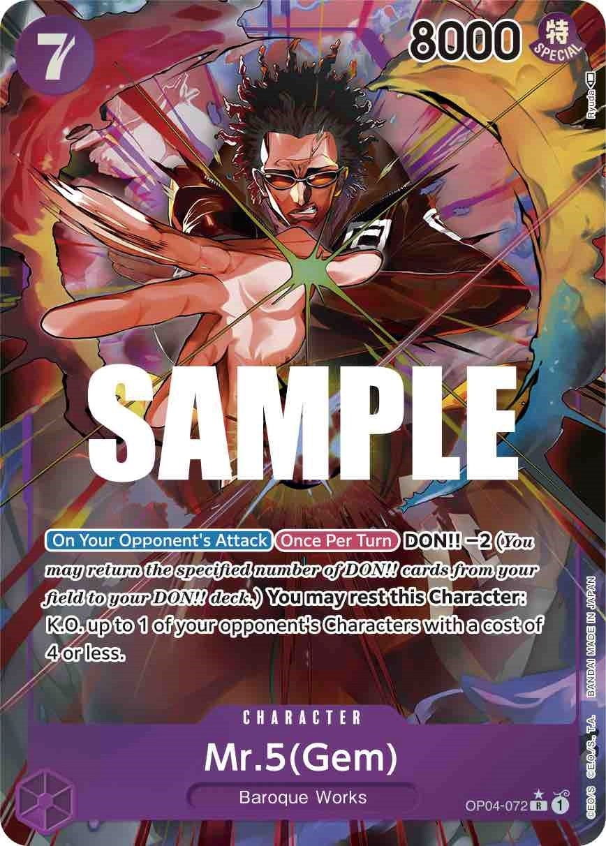 Mr.5 (Gem) (Alternate Art) (OP04-072) (Kingdoms of Intrigue)