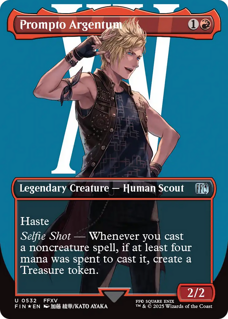 Prompto Argentum (Borderless) (Surge Foil) (532) (FIN)