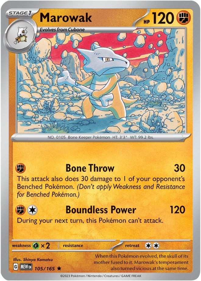 Marowak (105/165) (SV: Scarlet & Violet 151)