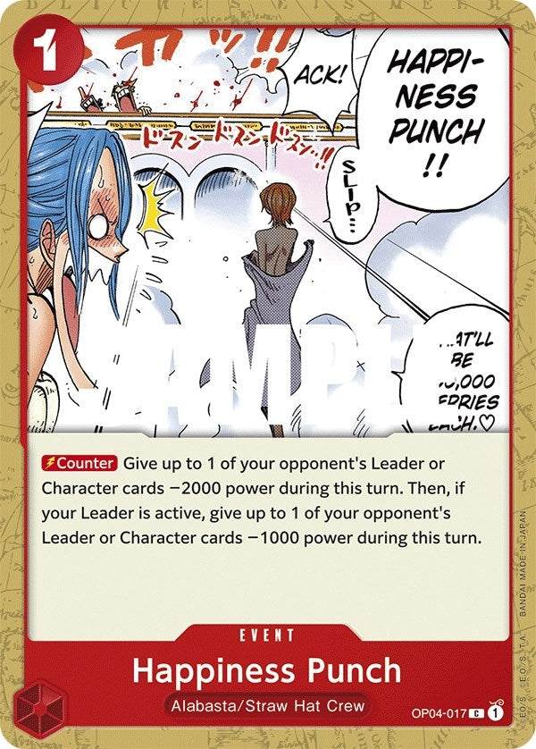 Image for Happiness Punch (OP04-017) (Kingdoms of Intrigue) - One Piece Card Game