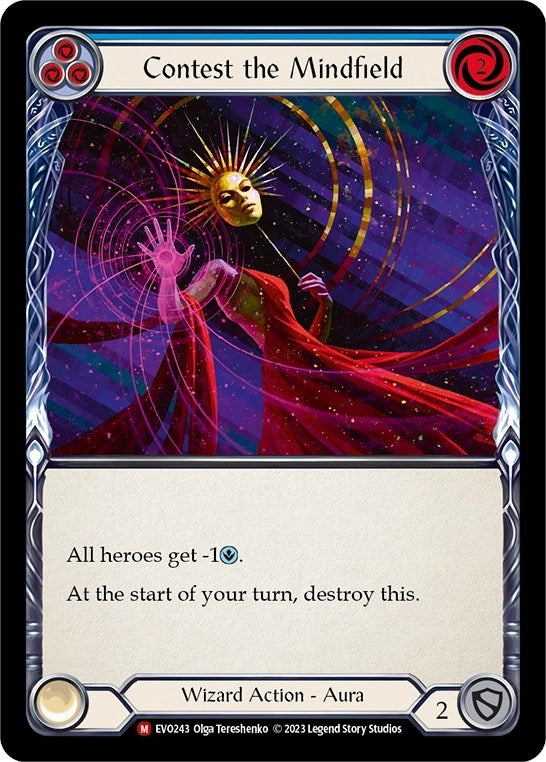 Image for Contest the Mindfield (EVO243) (Bright Lights) - Flesh and Blood TCG