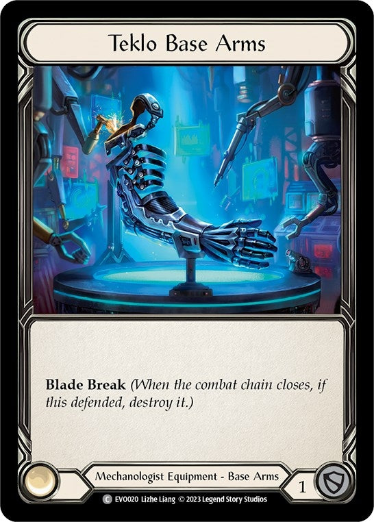 Image for Teklo Base Arms (EVO020) (Bright Lights) - Flesh and Blood TCG