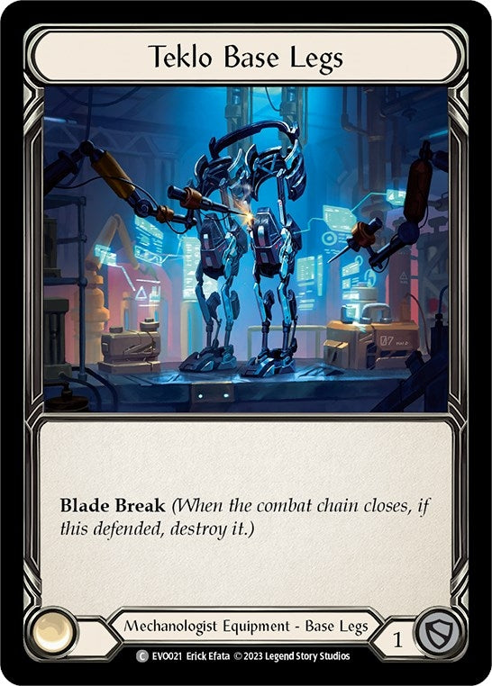 Image for Teklo Base Legs (EVO021) (Bright Lights) - Flesh and Blood TCG