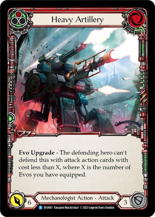 Image for Heavy Artillery (Red) (EVO061) (Bright Lights) - Flesh and Blood TCG