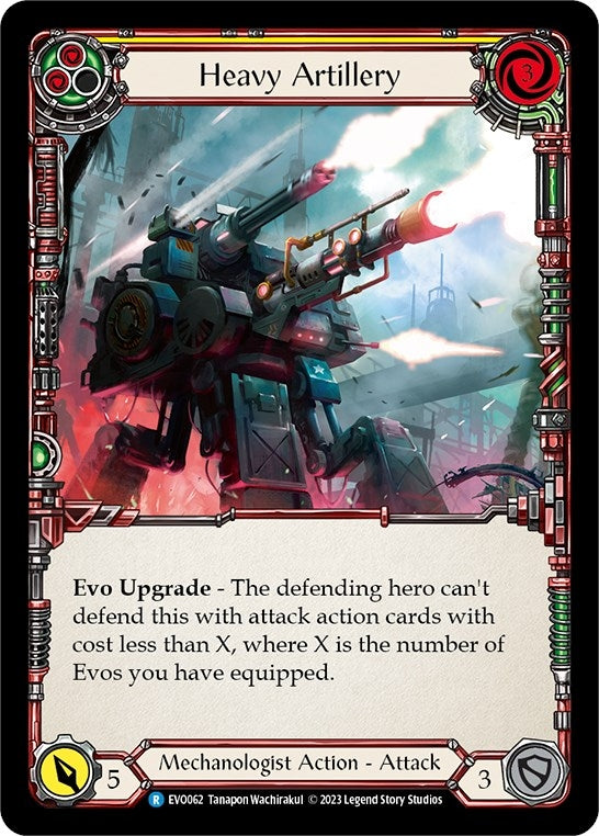 Image for Heavy Artillery (Yellow) (EVO062) (Bright Lights) - Flesh and Blood TCG