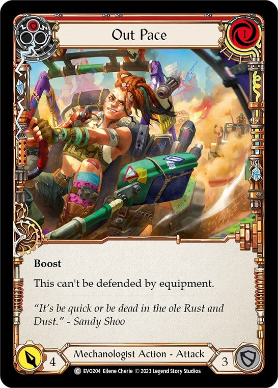 Image for Out Pace (Red) (EVO204) (Bright Lights) - Flesh and Blood TCG