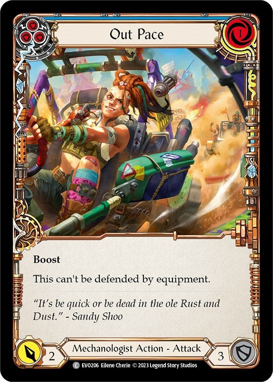 Image for Out Pace (Blue) (EVO206) (Bright Lights) - Flesh and Blood TCG
