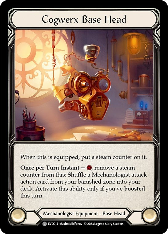 Image for Cogwerx Base Head (EVO014) (Bright Lights) - Flesh and Blood TCG