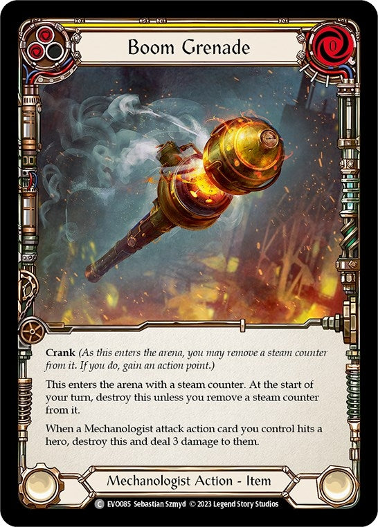 Image for Boom Grenade (Yellow) (EVO085) (Bright Lights) - Flesh and Blood TCG