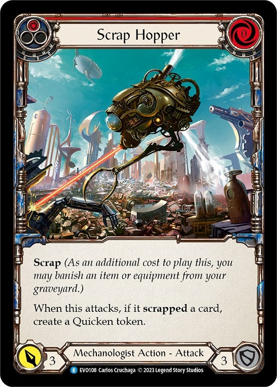 Image for Scrap Hopper (Red) (EVO108) (Bright Lights) - Flesh and Blood TCG