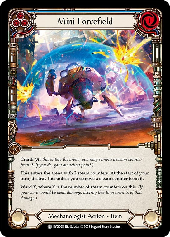 Image for Mini Forcefield (Blue) (EVO095) (Bright Lights) - Flesh and Blood TCG