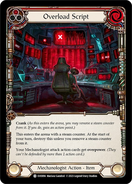 Image for Overload Script (EVO096) (Bright Lights) - Flesh and Blood TCG