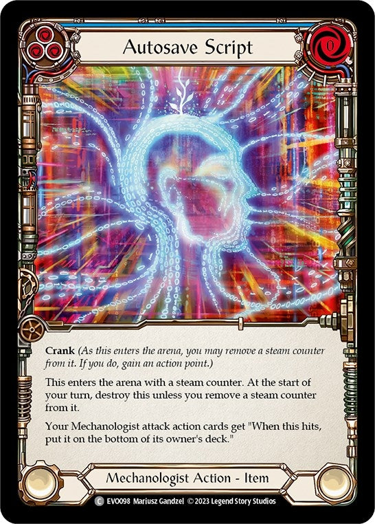 Image for Autosave Script (EVO098) (Bright Lights) - Flesh and Blood TCG