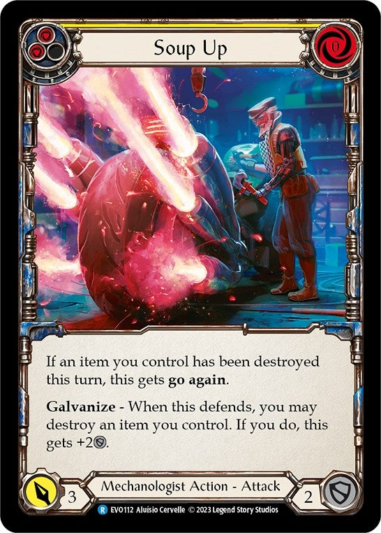 Image for Soup Up (Yellow) (EVO112) (Bright Lights) - Flesh and Blood TCG