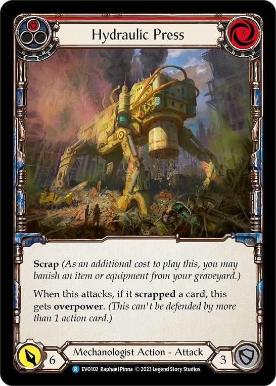 Image for Hydraulic Press (Red) (EVO102) (Bright Lights) - Flesh and Blood TCG