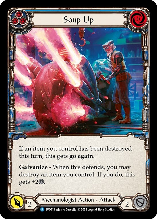 Image for Soup Up (Blue) (EVO113) (Bright Lights) - Flesh and Blood TCG