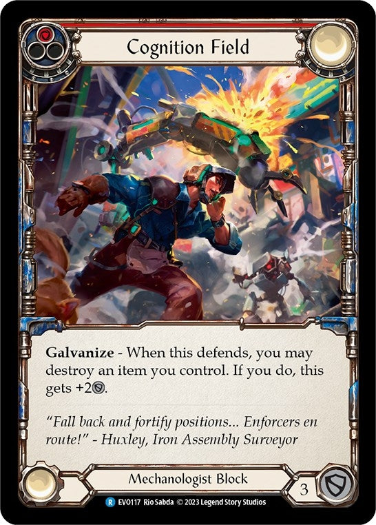 Image for Cognition Field (Red) (EVO117) (Bright Lights) - Flesh and Blood TCG