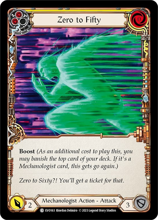 Image for Zero to Fifty (Yellow) (EVO163) (Bright Lights) - Flesh and Blood TCG