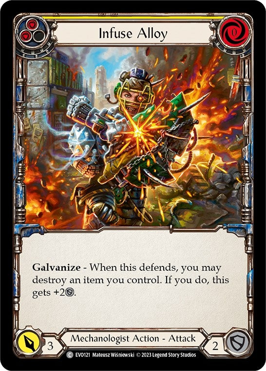 Image for Infuse Alloy (Yellow) (EVO121) (Bright Lights) - Flesh and Blood TCG