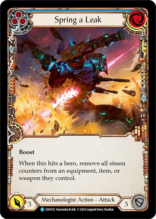 Image for Spring a Leak (Blue) (EVO152) (Bright Lights) - Flesh and Blood TCG