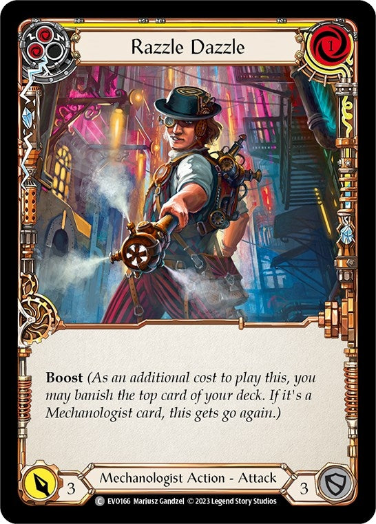Image for Razzle Dazzle (Yellow) (EVO166) (Bright Lights) - Flesh and Blood TCG