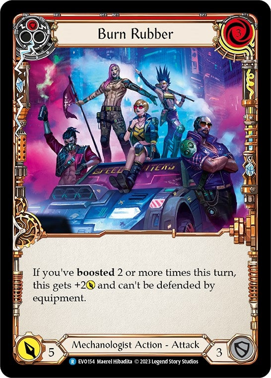 Image for Burn Rubber (EVO154) (Bright Lights) - Flesh and Blood TCG