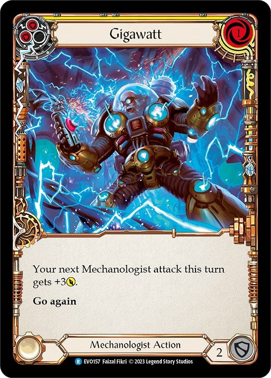 Image for Gigawatt (Yellow) (EVO157) (Bright Lights) - Flesh and Blood TCG