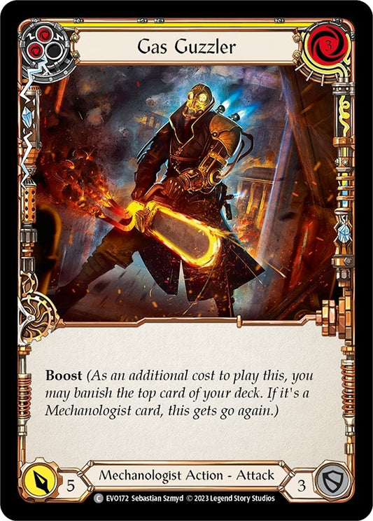 Image for Gas Guzzler (Yellow) (EVO172) (Bright Lights) - Flesh and Blood TCG