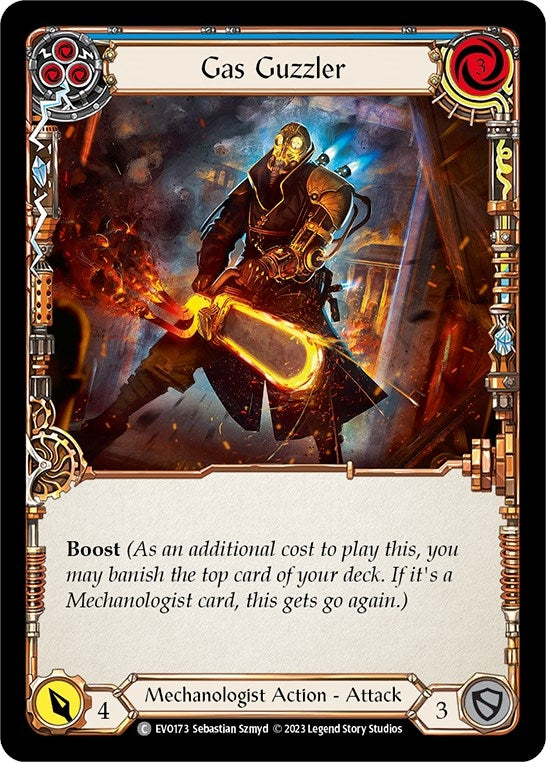 Image for Gas Guzzler (Blue) (EVO173) (Bright Lights) - Flesh and Blood TCG