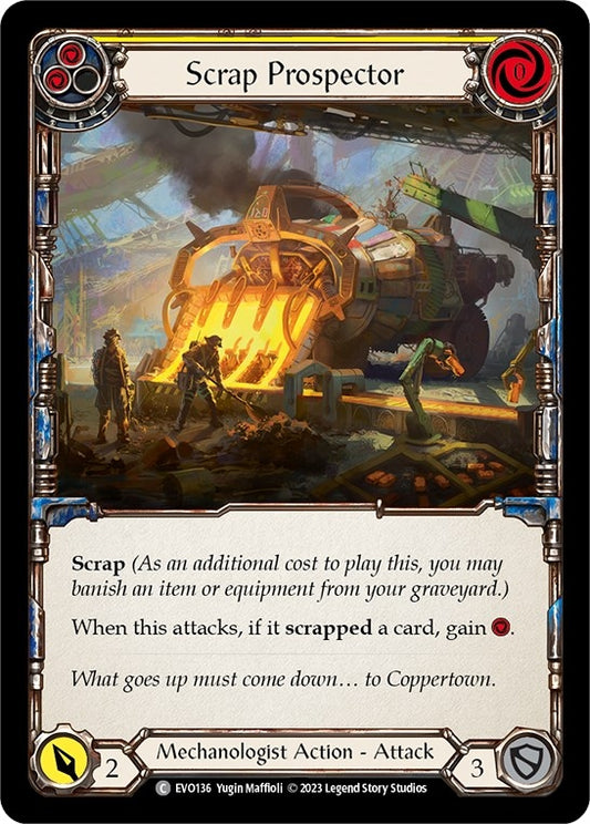 Image for Scrap Prospector (Yellow) (EVO136) (Bright Lights) - Flesh and Blood TCG