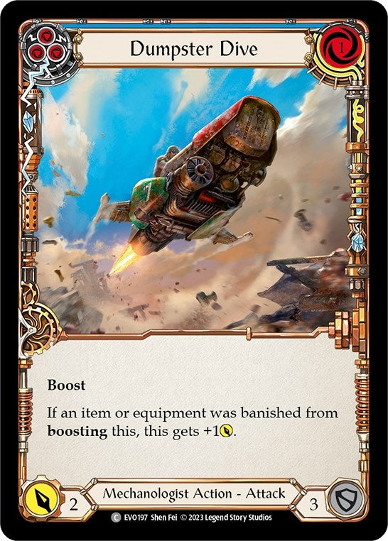 Image for Dumpster Dive (Blue) (EVO197) (Bright Lights) - Flesh and Blood TCG