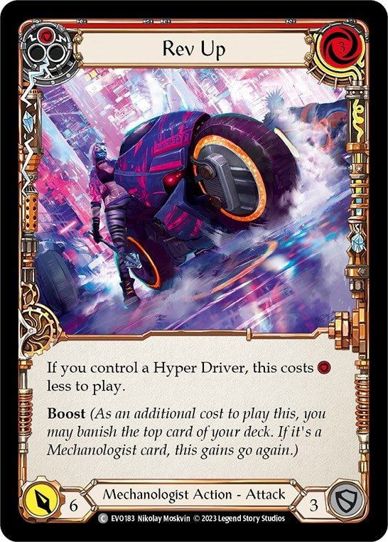Image for Rev Up (Red) (EVO183) (Bright Lights) - Flesh and Blood TCG