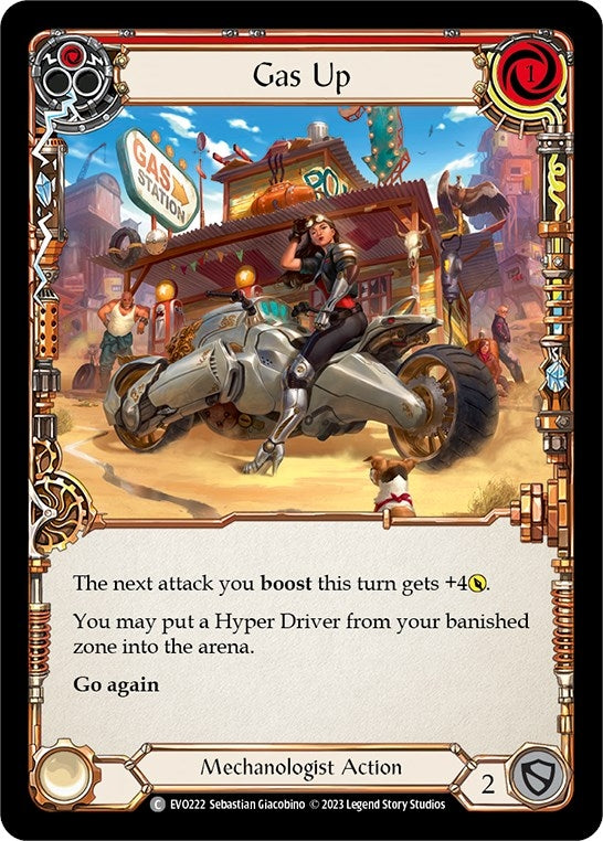 Image for Gas Up (Red) (EVO222) (Bright Lights) - Flesh and Blood TCG