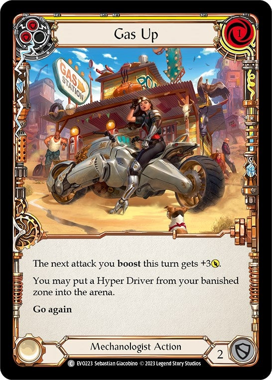 Image for Gas Up (Yellow) (EVO223) (Bright Lights) - Flesh and Blood TCG