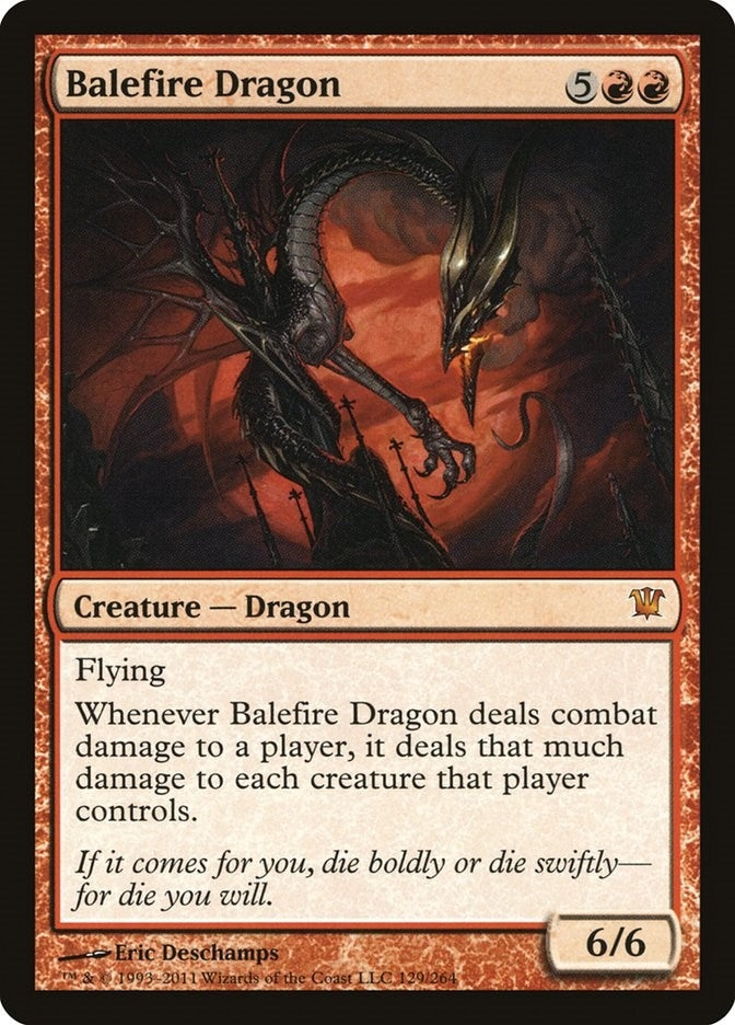 Image for Balefire Dragon (129) (Innistrad) - Magic: The Gathering
